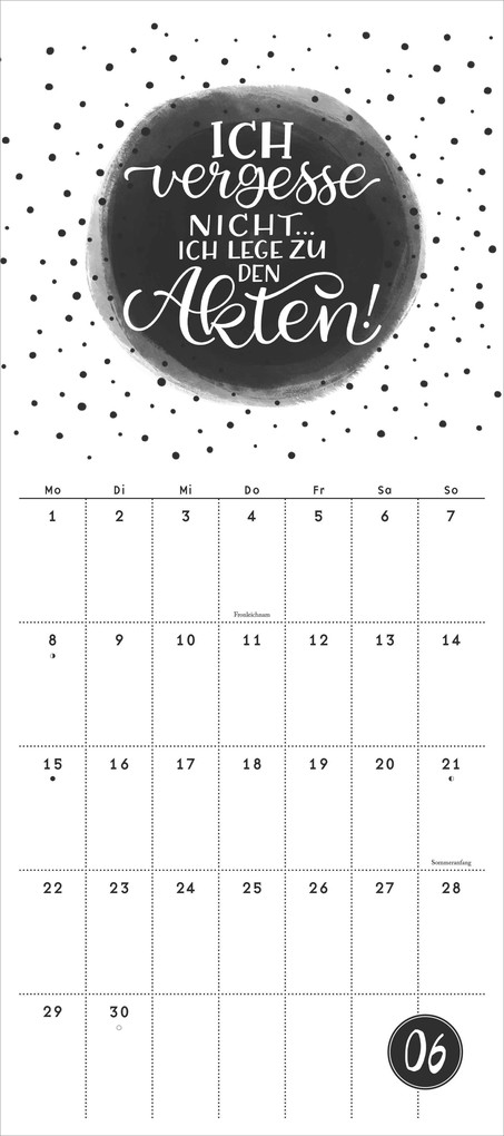 Weitere Ansicht: Funny Quotes Notizkalender 2026 - Typo-Planer - Format 22 x 49,5 cm | DUMONT Kalenderverlag GmbH & Co. KG