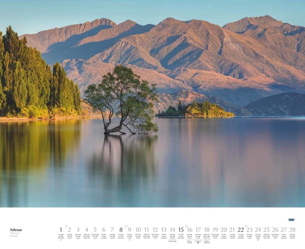 Weitere Ansicht: Hohe Berge - Stille Seen 2026 - Wandkalender 52 x 42,5 cm - Spiralbindung | DUMONT Kalenderverlag GmbH & Co. KG