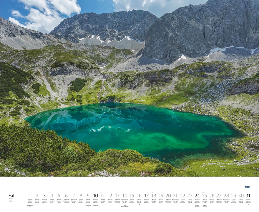 Weitere Ansicht: Hohe Berge - Stille Seen 2026 - Wandkalender 52 x 42,5 cm - Spiralbindung | DUMONT Kalenderverlag GmbH & Co. KG