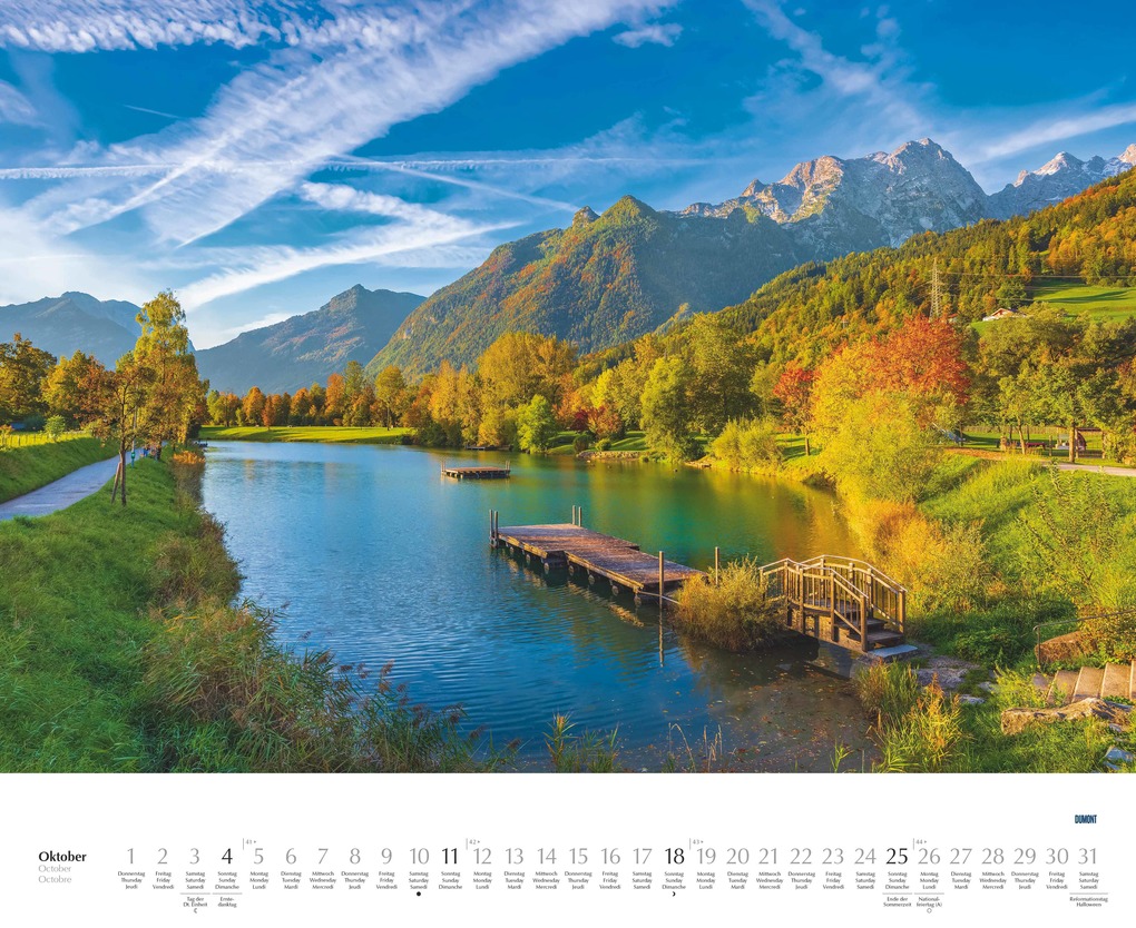 Weitere Ansicht: Hohe Berge - Stille Seen 2026 - Wandkalender 52 x 42,5 cm - Spiralbindung | DUMONT Kalenderverlag GmbH & Co. KG