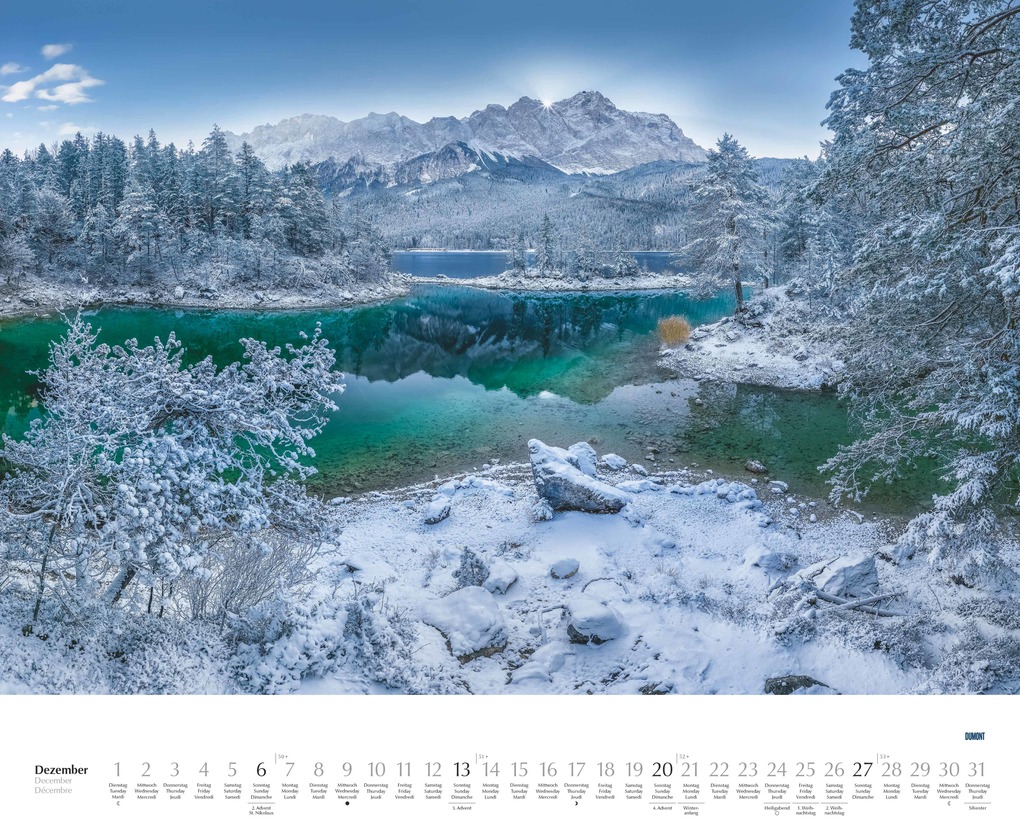 Weitere Ansicht: Hohe Berge - Stille Seen 2026 - Wandkalender 52 x 42,5 cm - Spiralbindung | DUMONT Kalenderverlag GmbH & Co. KG
