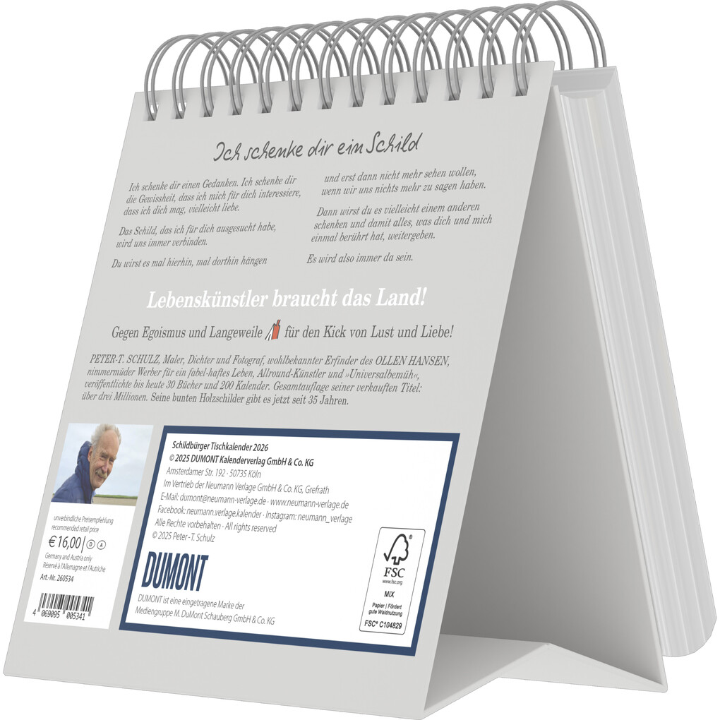 Weitere Ansicht: Schildbürger - 53 Olle Hansen Gedichte für dich! | DUMONT Kalenderverlag GmbH & Co. KG, Peter-T. Schulz