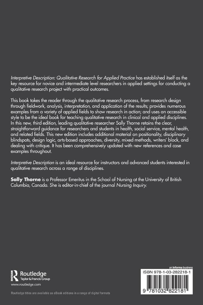 Weitere Ansicht: Interpretive Description | Sally Thorne
