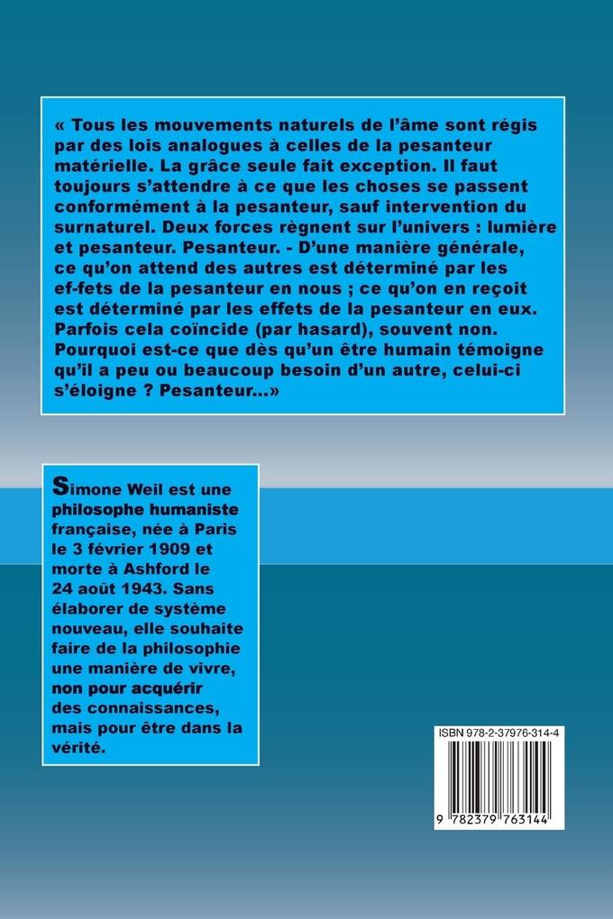 Weitere Ansicht: La Pesanteur et la Grâce | Simone Weil