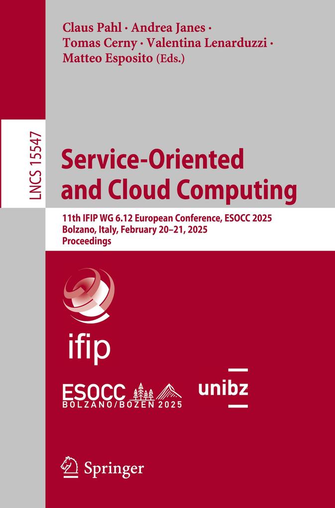 Produktbild: Service-Oriented and Cloud Computing