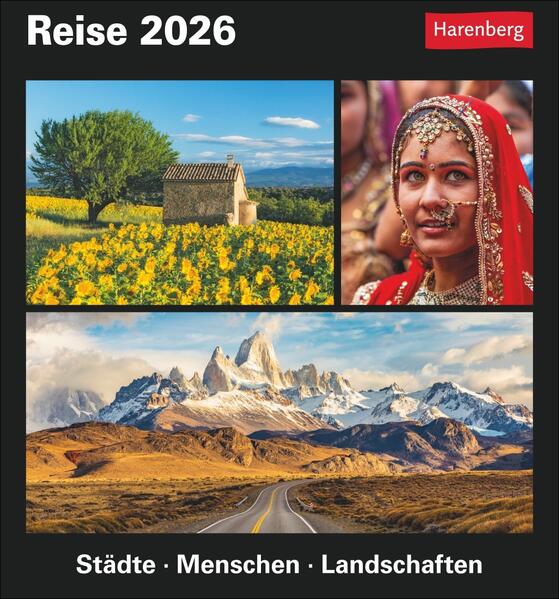 Produktbild: Reise Tagesabreißkalender 2026 - Kulturkalender - Städte, Menschen, Landschaften | Petra Dubilski, Martina Schnober-Sen