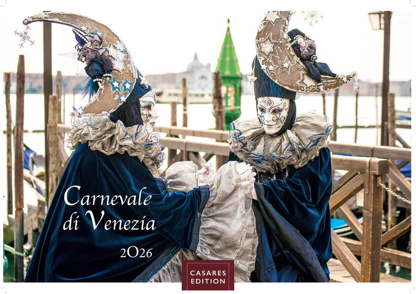 Produktbild: Venedig Karneval Kalender 2026 - Wandkalender | Fotokalender Italien 24x35 cm -. mit Karneval-Fotos, fantasievollen Masken und Kostümen