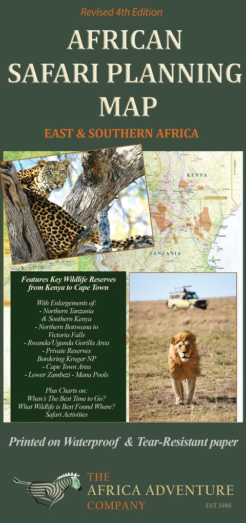 Produktbild: African Safari Planning Map | Mark W Nolting