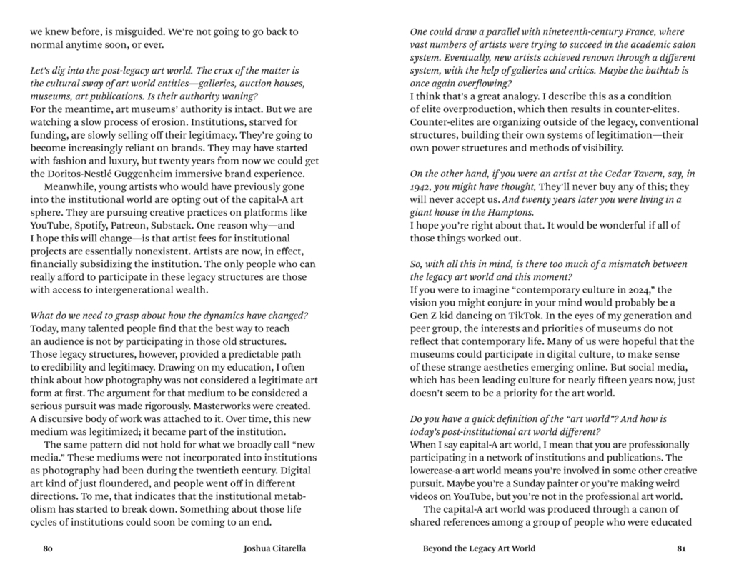 Weitere Ansicht: András Szántó. The Future of the Art World. 38 Dialogues