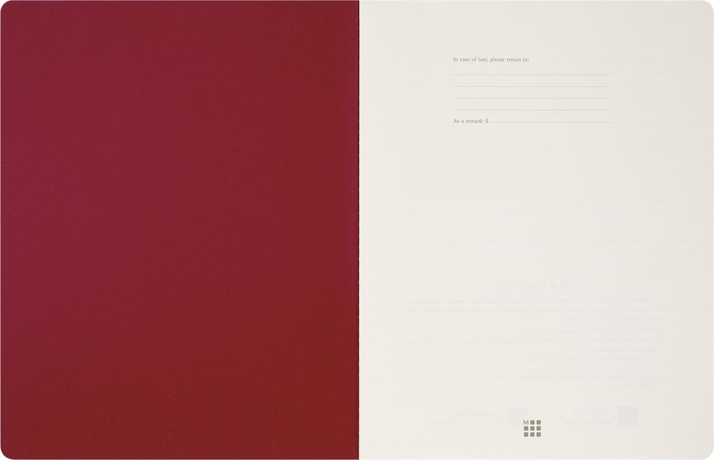 Weitere Ansicht: Moleskine Student Cahier, XXL, blanko, Kartoneinband, Rot
