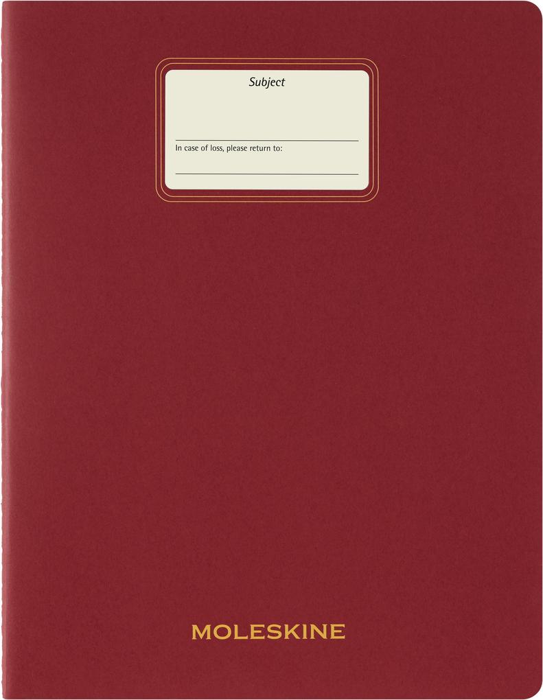 Weitere Ansicht: Moleskine Student Cahier, XXL, blanko, Kartoneinband, Rot