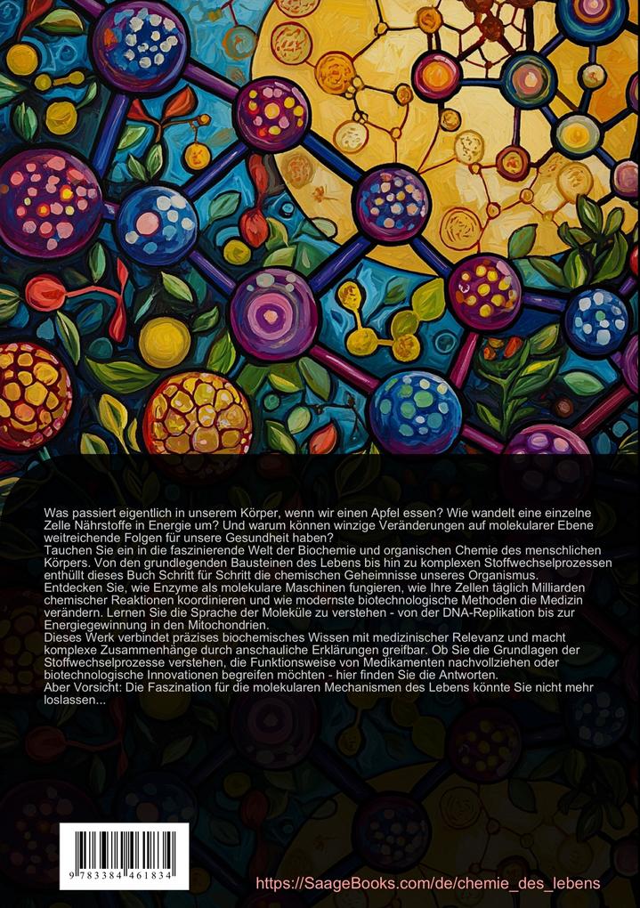 Weitere Ansicht: Chemie des Lebens: Biochemie und organische Chemie für Mediziner | Artemis Saage - Deutschland, Artemis Saage