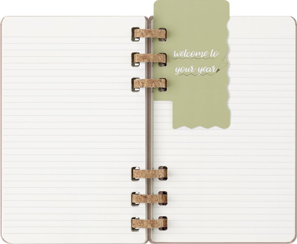 Weitere Ansicht: Moleskine 12 Monate Planer mit Spiralbindung, L/A5, Fester Einband, Mandelbraun