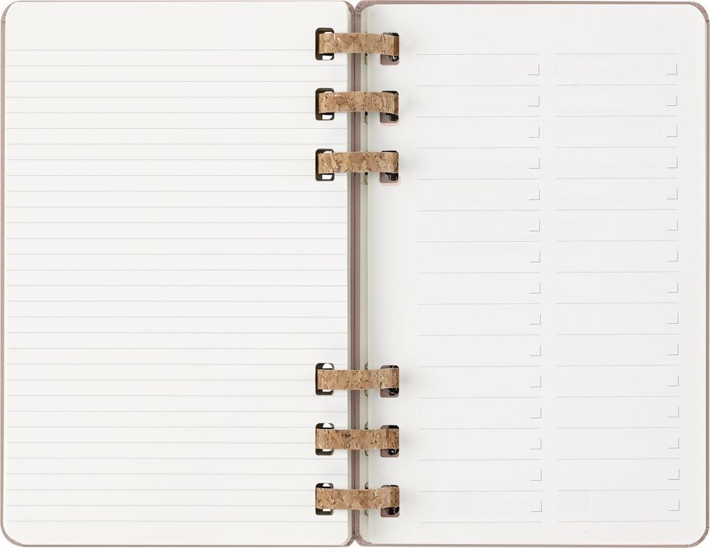 Weitere Ansicht: Moleskine 12 Monate Planer mit Spiralbindung, L/A5, Fester Einband, Mandelbraun