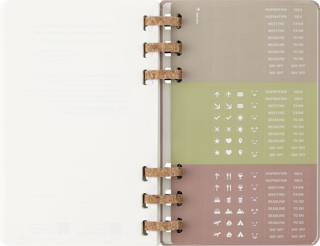 Weitere Ansicht: Moleskine 12 Monate Planer mit Spiralbindung, L/A5, Fester Einband, Mandelbraun