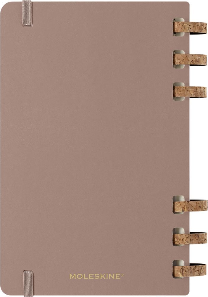 Weitere Ansicht: Moleskine 12 Monate Planer mit Spiralbindung, L/A5, Fester Einband, Mandelbraun