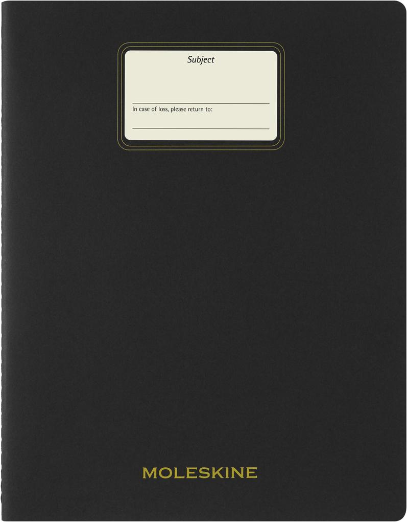 Weitere Ansicht: Moleskine Student Cahier, XXL, blanko, Kartoneinband, Schwarz