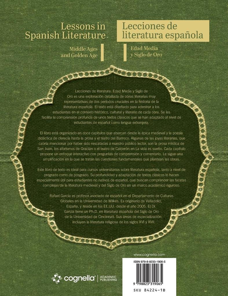 Weitere Ansicht: Lessons in Spanish Literature/Lecciones de literatura | Rafael Garcia