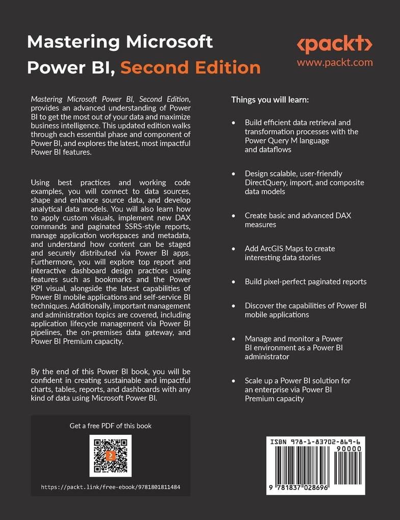 Weitere Ansicht: Mastering Microsoft Power BI - Second Edition | Greg Deckler, Brett Powell