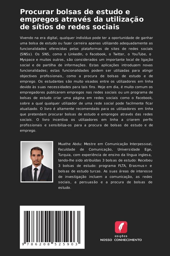 Weitere Ansicht: Procurar bolsas de estudo e empregos através da utilização de sítios de redes sociais | Muathe Abdu Qasim Abdu