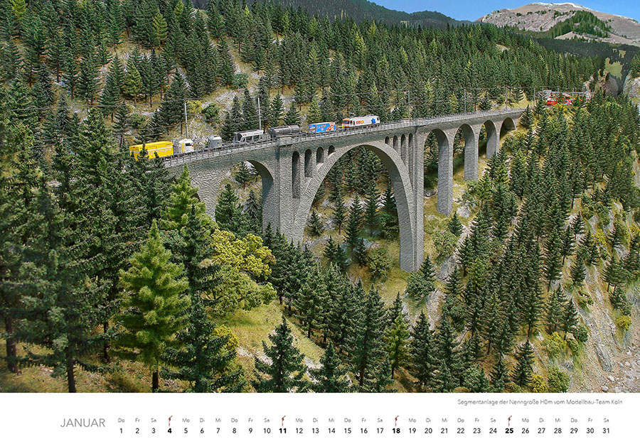 Weitere Ansicht: Traumanlagen von Modellbahnprofis Kalender 2026