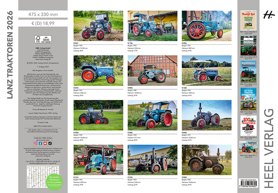 Weitere Ansicht: Lanz Traktoren Kalender 2026