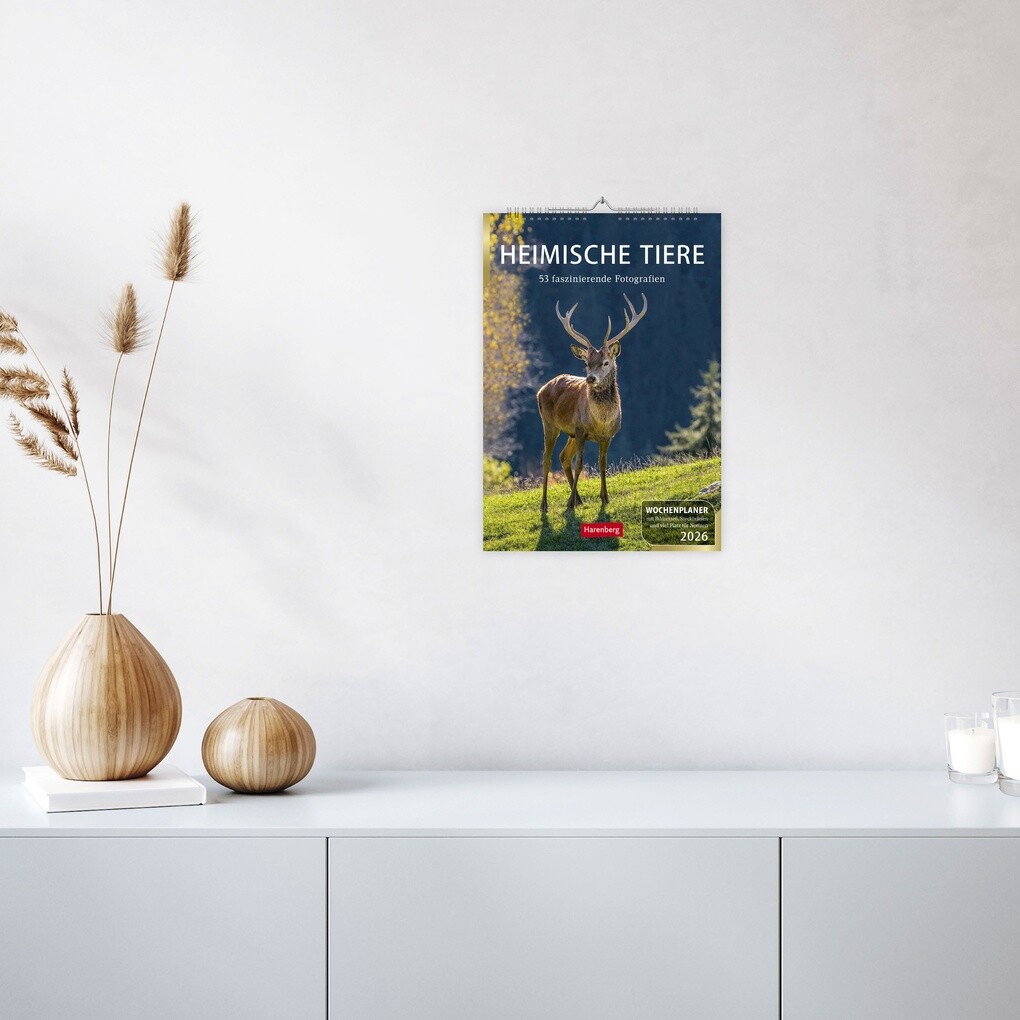 Weitere Ansicht: Heimische Tiere Wochenplaner 2026 - 53 faszinierende Fotografien | Markus Hattstein
