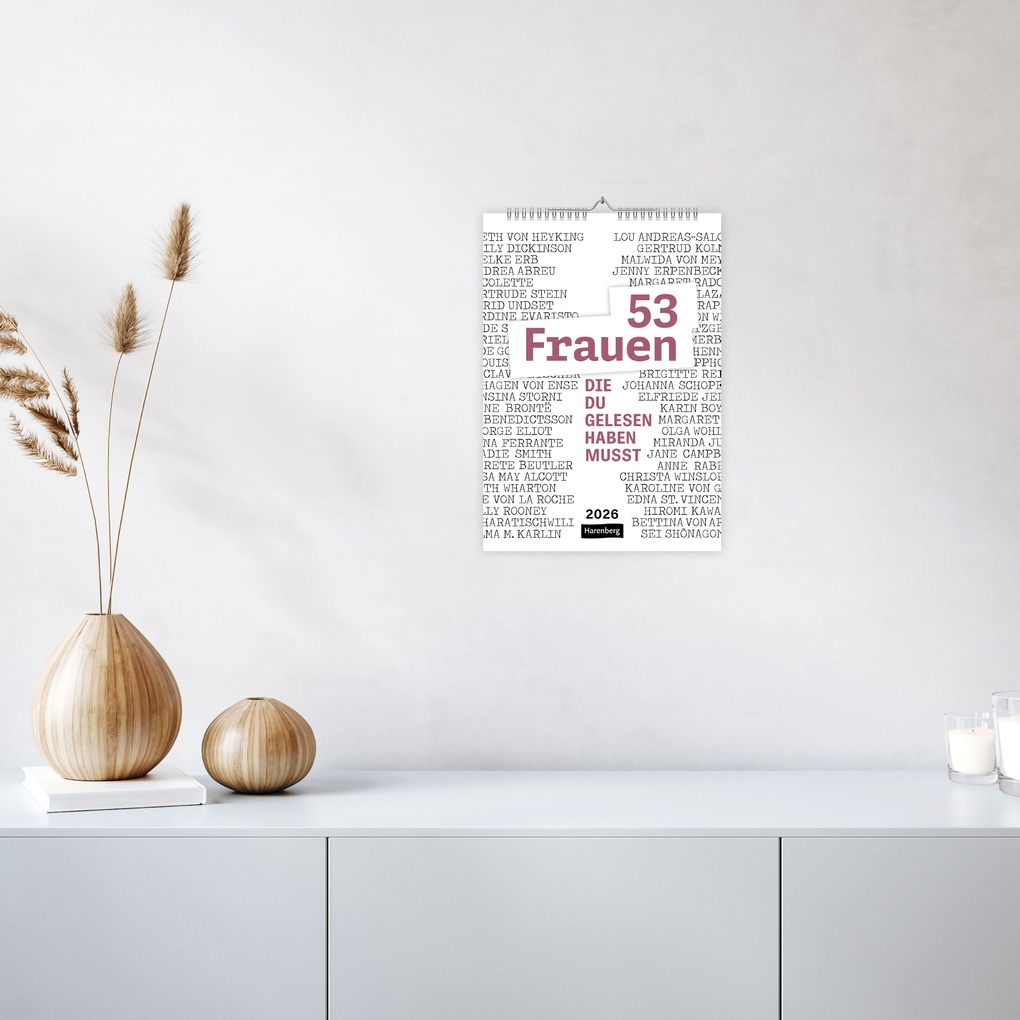 Weitere Ansicht: 53 Frauen, die du gelesen haben musst Wochen-Kulturkalender 2026 | Susanne Nadolny