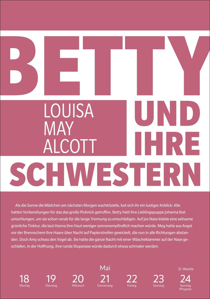 Weitere Ansicht: 53 Frauen, die du gelesen haben musst Wochen-Kulturkalender 2026 | Susanne Nadolny