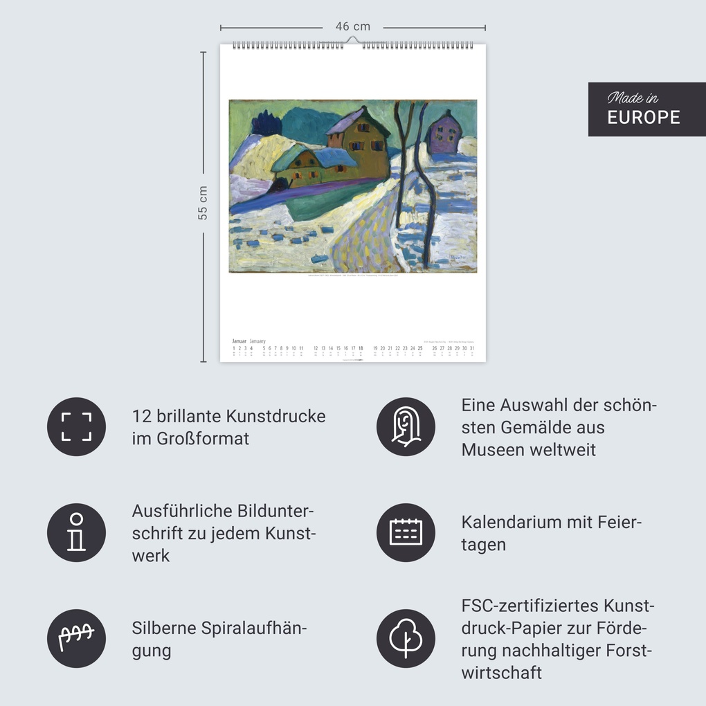 Weitere Ansicht: Der Blaue Reiter Kalender 2026