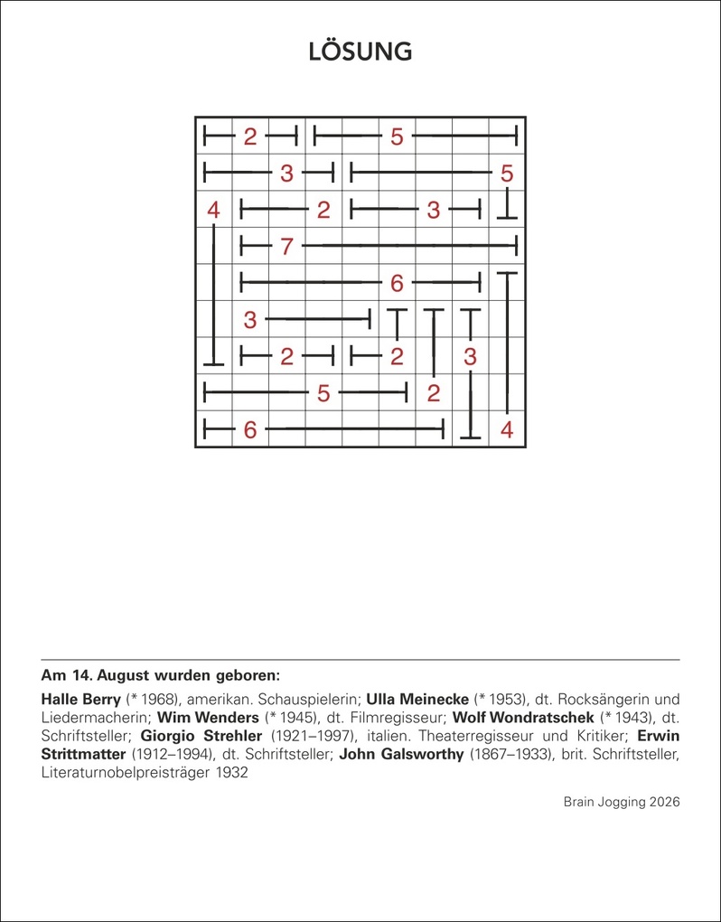 Weitere Ansicht: Brain Jogging Tagesabreißkalender 2026 - Gedächtnis, Konzentration, Logik | Stefan Heine
