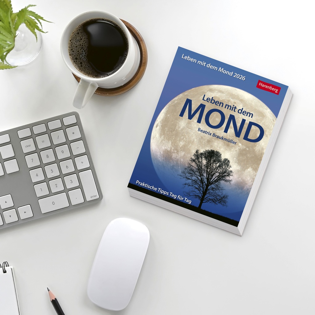 Weitere Ansicht: Leben mit dem Mond Tagesabreißkalender 2026 - Praktische Tipps Tag für Tag | Beatrix Braukmüller
