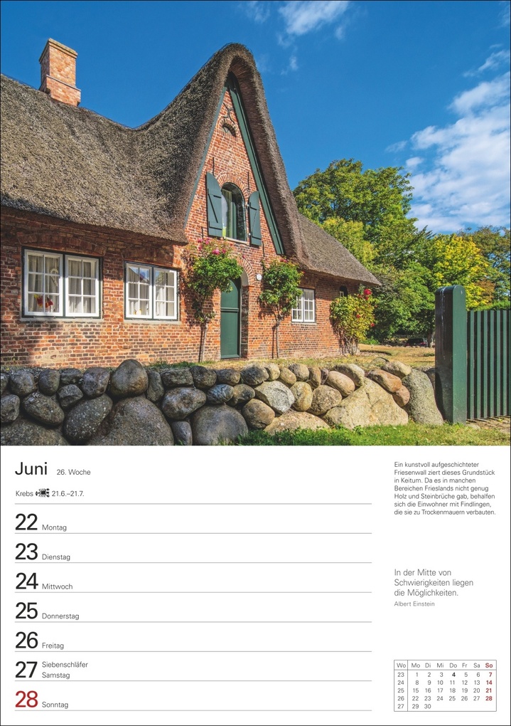 Weitere Ansicht: Sylt Wochenplaner 2026 - Eine Reise in 53 Bildern | Ulrike Issel