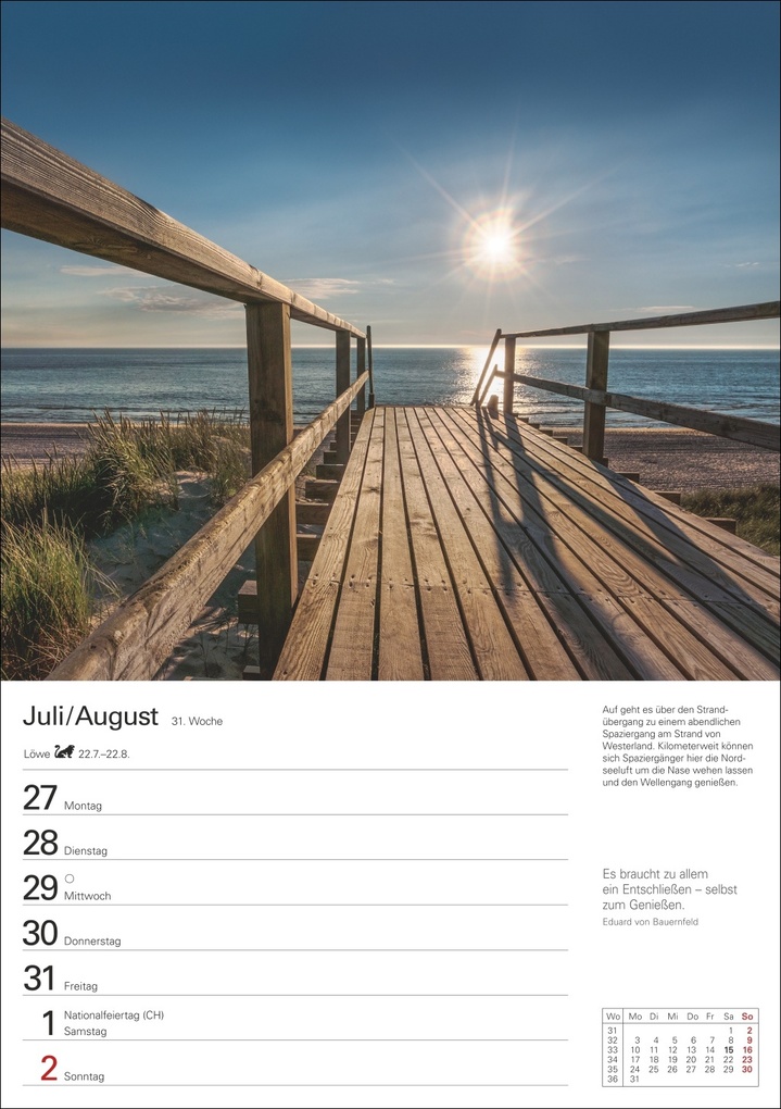 Weitere Ansicht: Sylt Wochenplaner 2026 - Eine Reise in 53 Bildern | Ulrike Issel