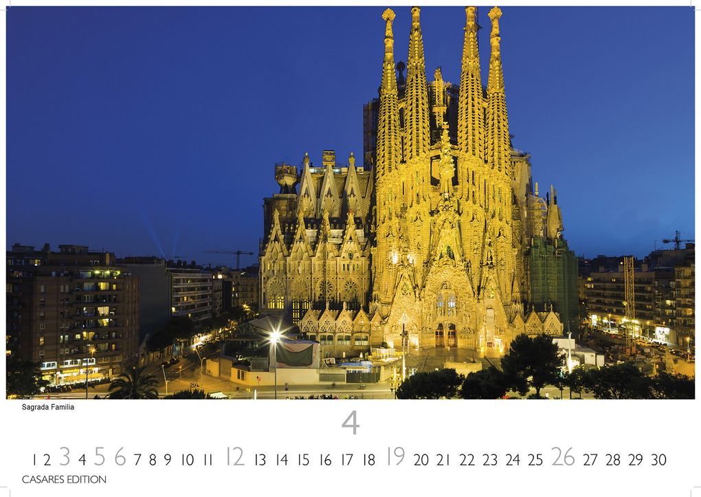 Weitere Ansicht: Barcelona Kalender 2026 - Wandkalender | Fotokalender Spanien 35x50cm - Foto. mit den schönsten Motiven, Sehenswürdigkeiten & Inspirationen" | H. W. Schawe