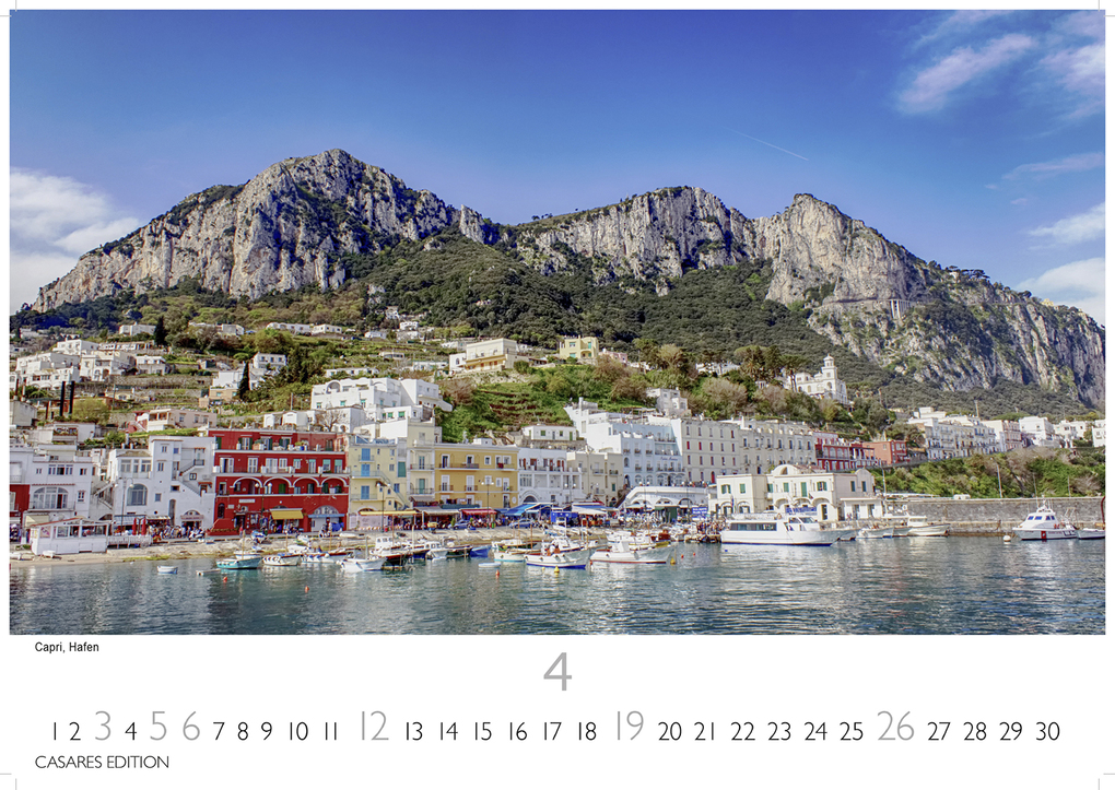 Weitere Ansicht: Golf von Neapel Kalender 2026 - Wandkalender | Fotokalender Italien 24x35 cm -. mit Capri, Ischia & Amalfi Küste