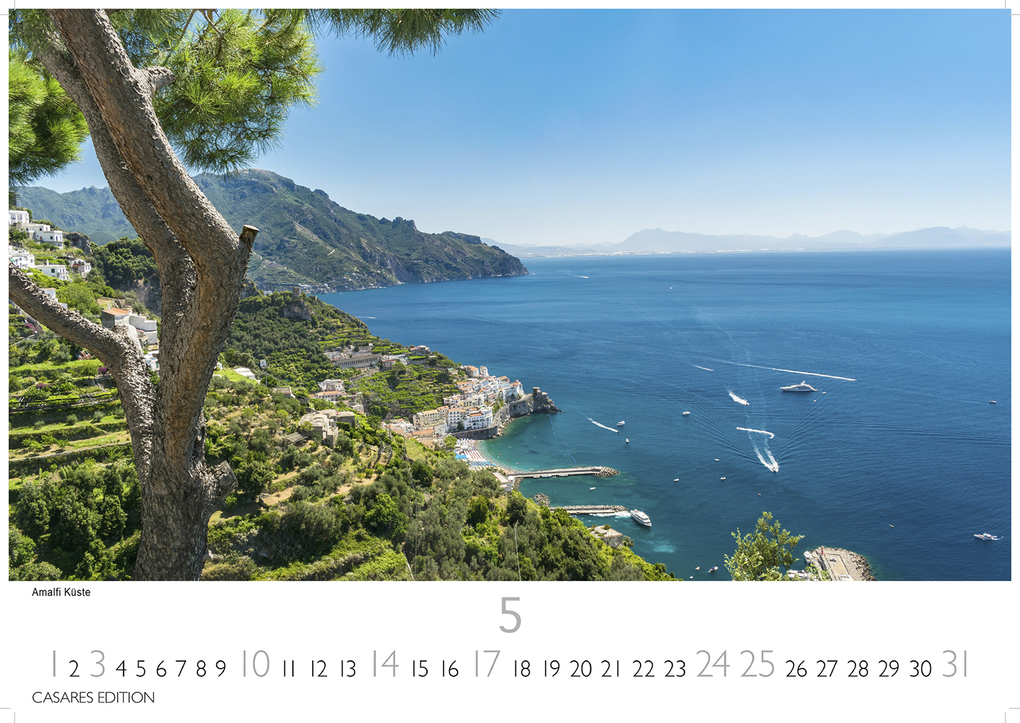 Weitere Ansicht: Golf von Neapel Kalender 2026 - Wandkalender | Fotokalender Italien 24x35 cm -. mit Capri, Ischia & Amalfi Küste