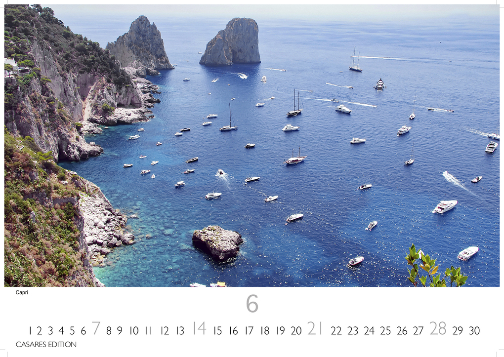 Weitere Ansicht: Golf von Neapel Kalender 2026 - Wandkalender | Fotokalender Italien 24x35 cm -. mit Capri, Ischia & Amalfi Küste