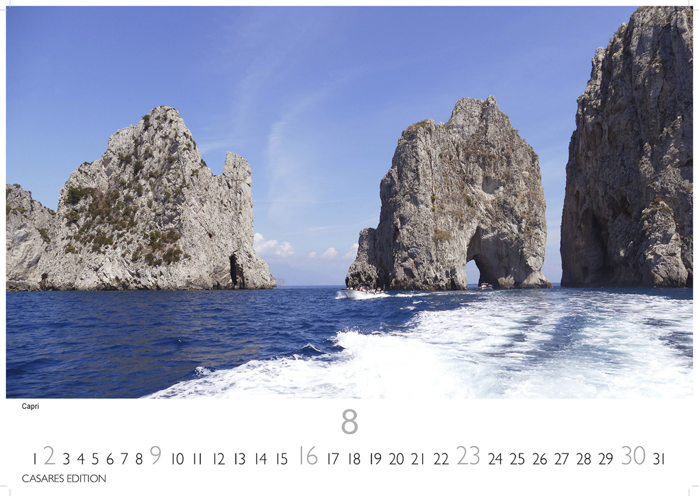Weitere Ansicht: Golf von Neapel Kalender 2026 - Wandkalender | Fotokalender Italien 24x35 cm -. mit Capri, Ischia & Amalfi Küste