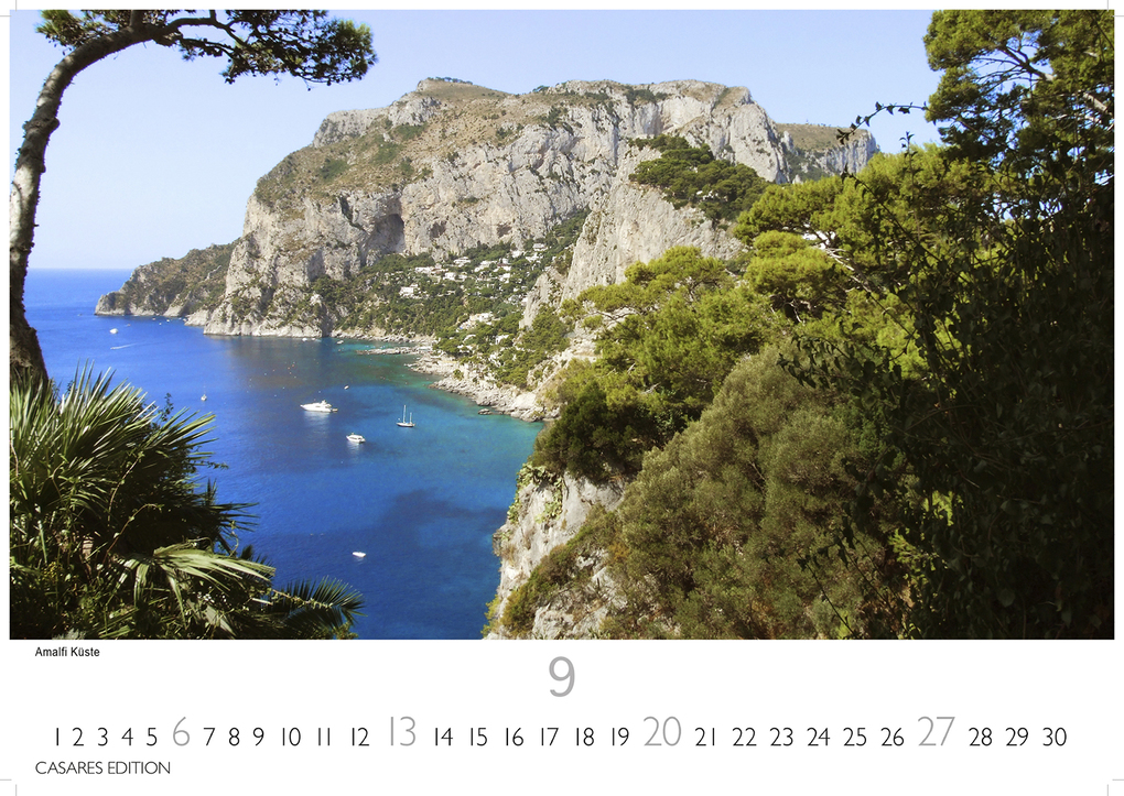 Weitere Ansicht: Golf von Neapel Kalender 2026 - Wandkalender | Fotokalender Italien 24x35 cm -. mit Capri, Ischia & Amalfi Küste