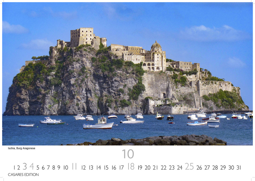 Weitere Ansicht: Golf von Neapel Kalender 2026 - Wandkalender | Fotokalender Italien 24x35 cm -. mit Capri, Ischia & Amalfi Küste