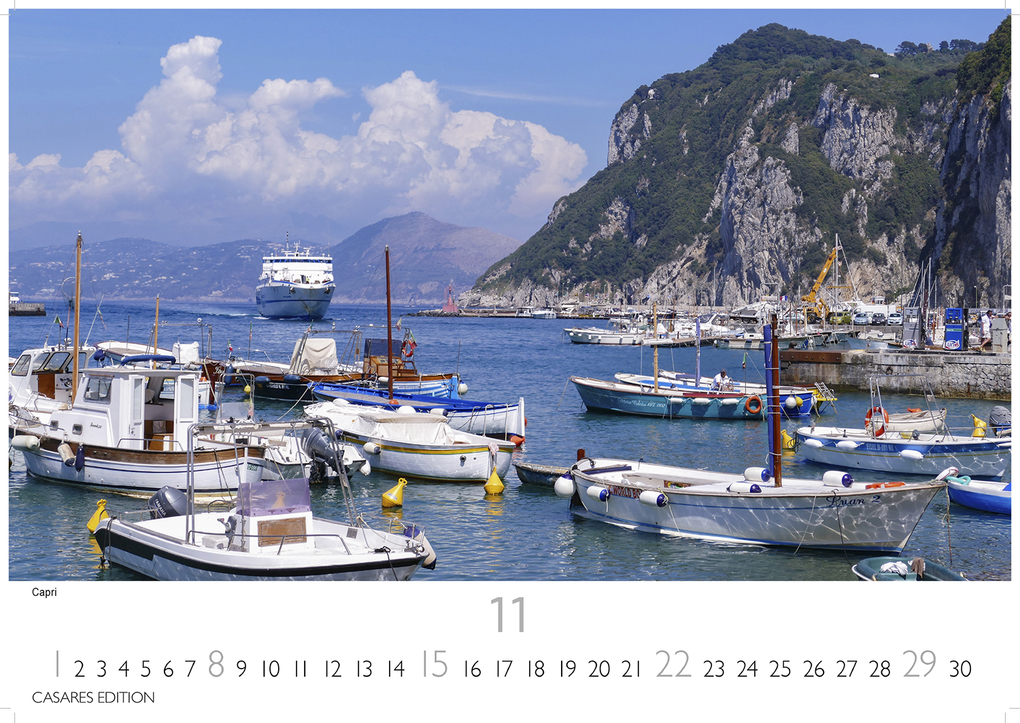 Weitere Ansicht: Golf von Neapel Kalender 2026 - Wandkalender | Fotokalender Italien 24x35 cm -. mit Capri, Ischia & Amalfi Küste