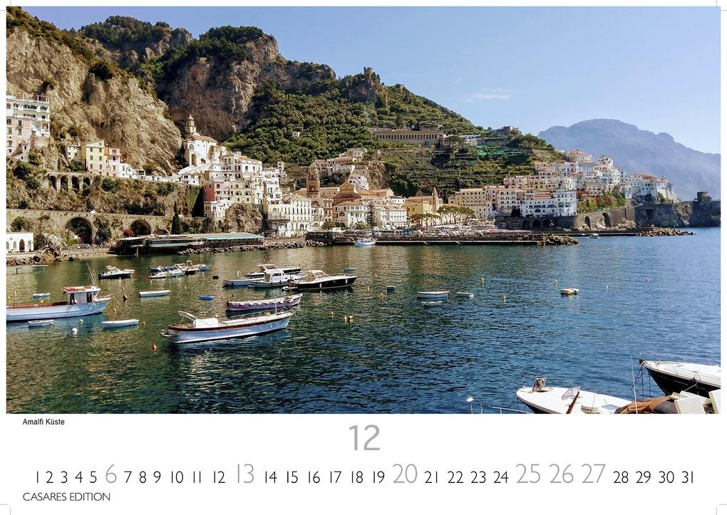 Weitere Ansicht: Golf von Neapel Kalender 2026 - Wandkalender | Fotokalender Italien 24x35 cm -. mit Capri, Ischia & Amalfi Küste