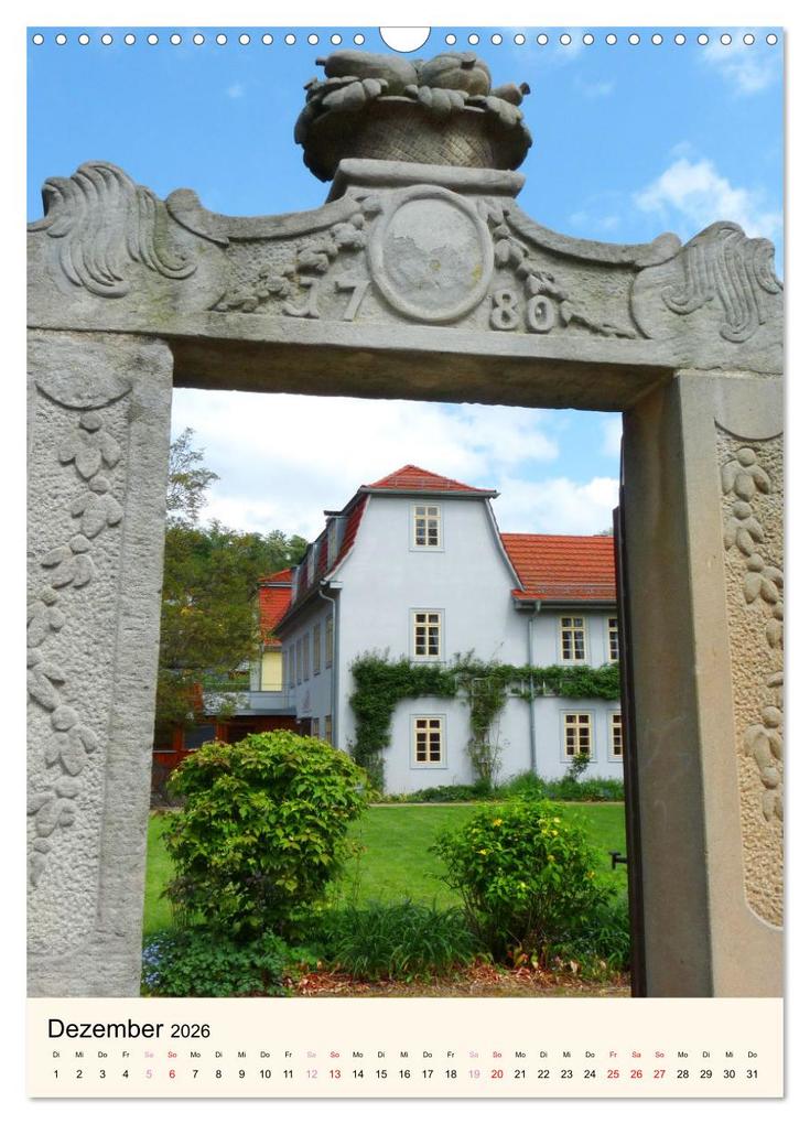 Weitere Ansicht: Rudolstadt - Ein Spaziergang (Wandkalender 2026 DIN A3 hoch), CALVENDO Monatskalender | Gisela Kruse, Calvendo
