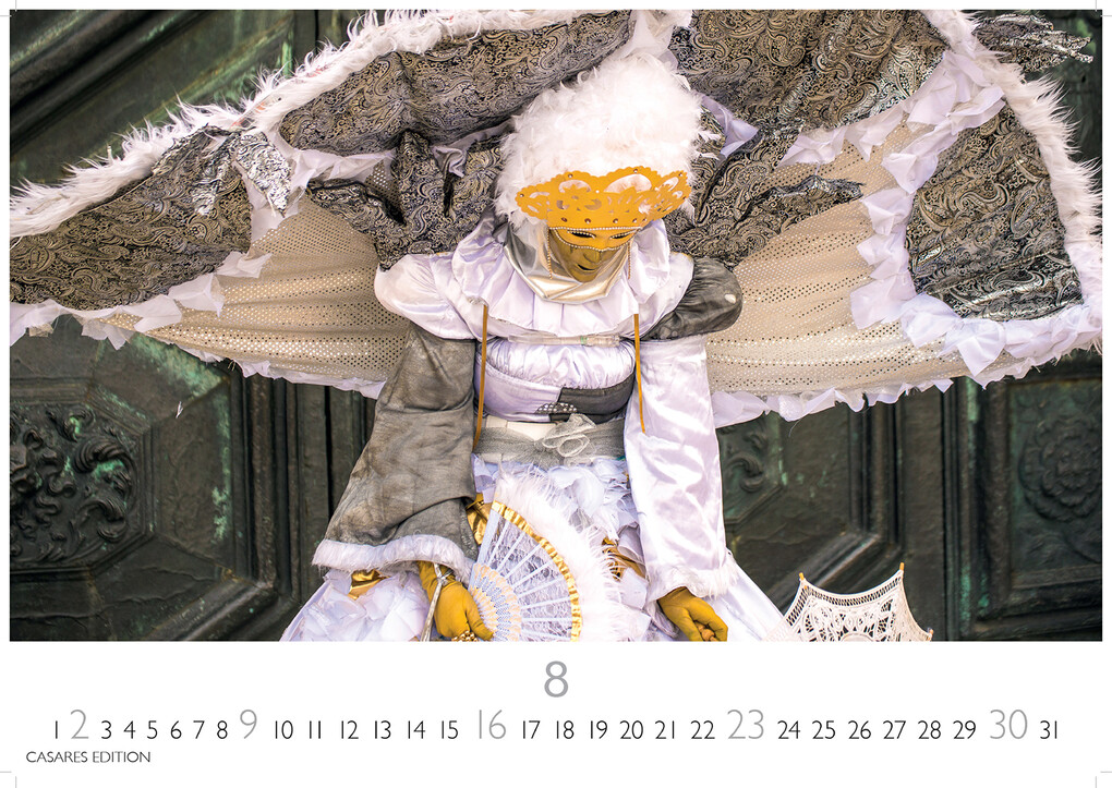 Weitere Ansicht: Venedig Karneval Kalender 2026 - Wandkalender | Fotokalender Italien 24x35 cm -. mit Karneval-Fotos, fantasievollen Masken und Kostümen
