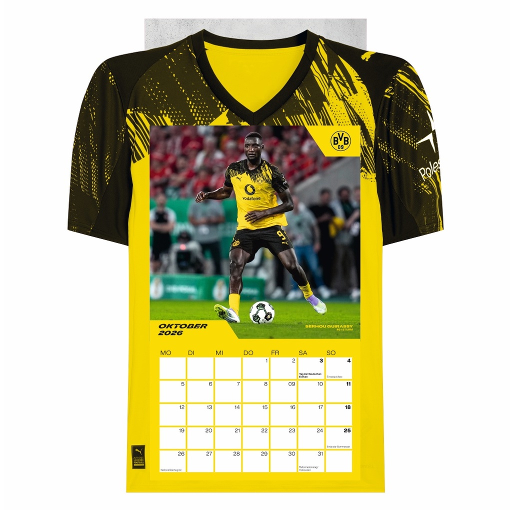 Weitere Ansicht: BVB Trikotkalender 2026