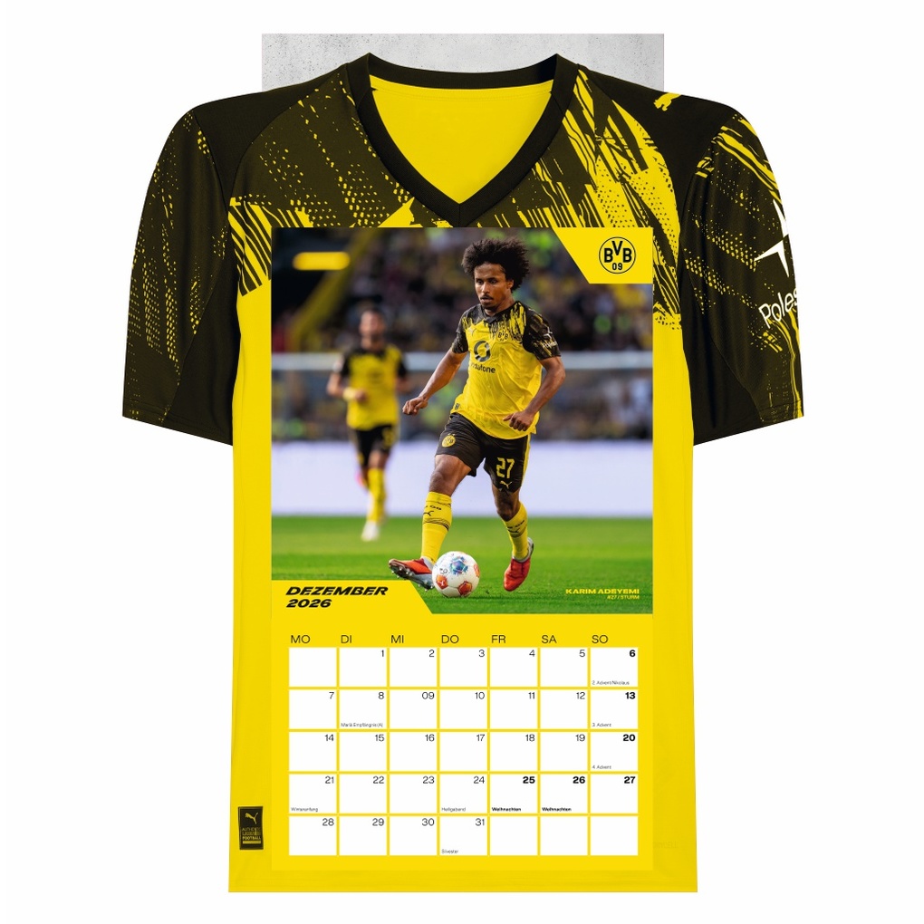 Weitere Ansicht: BVB Trikotkalender 2026