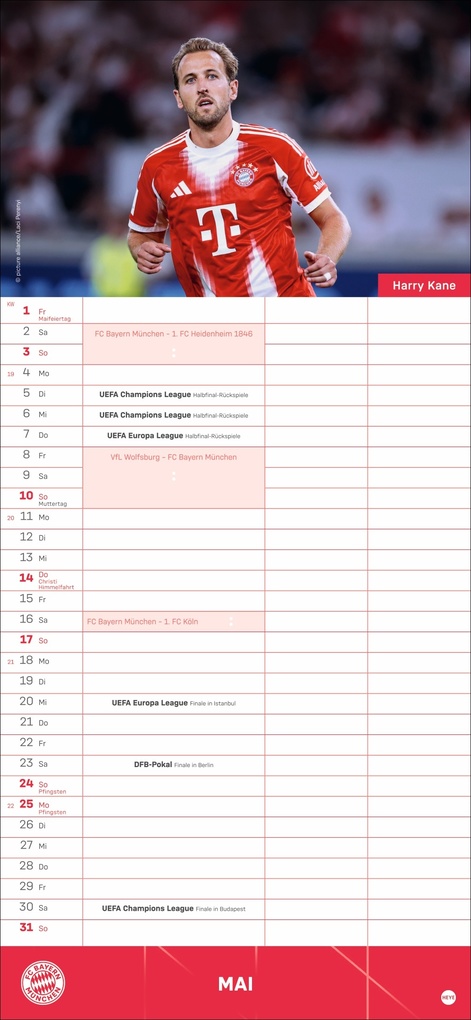 Weitere Ansicht: FC Bayern München Fanplaner 2026