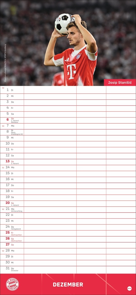 Weitere Ansicht: FC Bayern München Fanplaner 2026