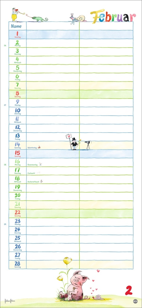 Weitere Ansicht: Helme Heine: Planer für zwei 2026